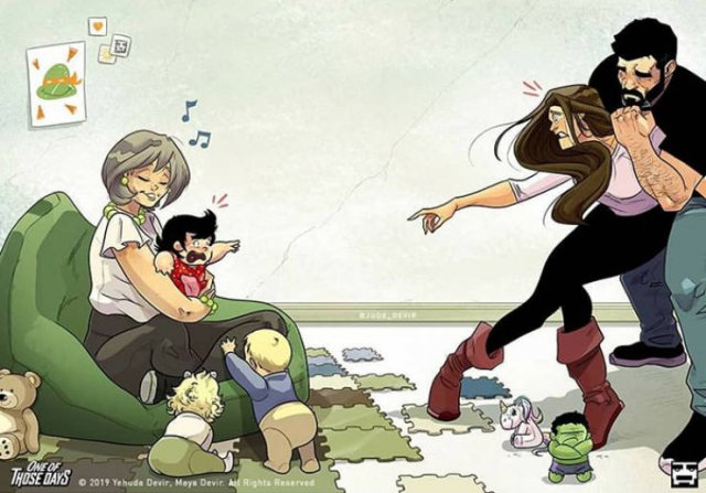 Everyday Life With Child Illustrated By Jude Devir (38 pics)
