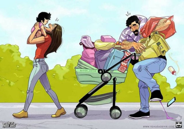 Everyday Life With Child Illustrated By Jude Devir (38 pics)