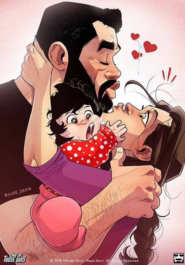 Everyday Life With Child Illustrated By Jude Devir (38 pics)