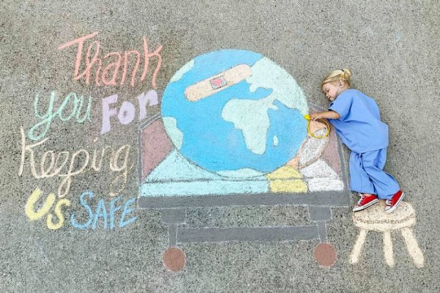 Quarantine Chalk Art By Abbey Burns Tucker (30 pics)