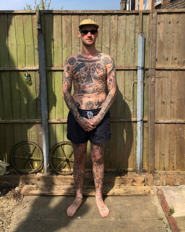 This British Guy Adds A New Tattoo Every Day Until Quarantine Ends (11 pics)
