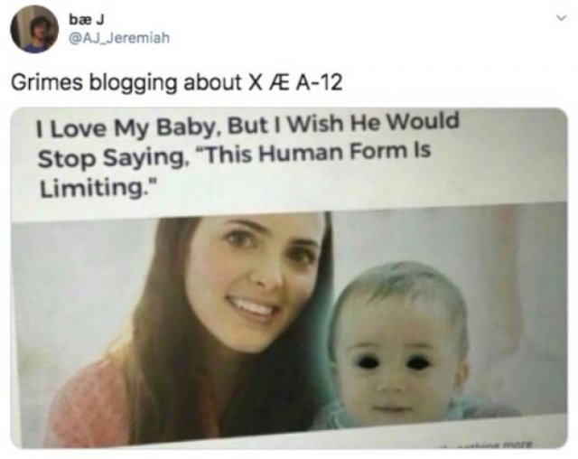 Internet Keep Trolling Elon Musk For His Baby's Name X Æ A-12 (32 pics)