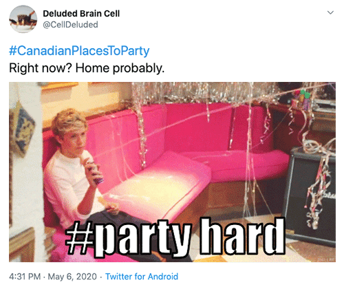 #CanadianPlacesToParty Tweets (23 pics)