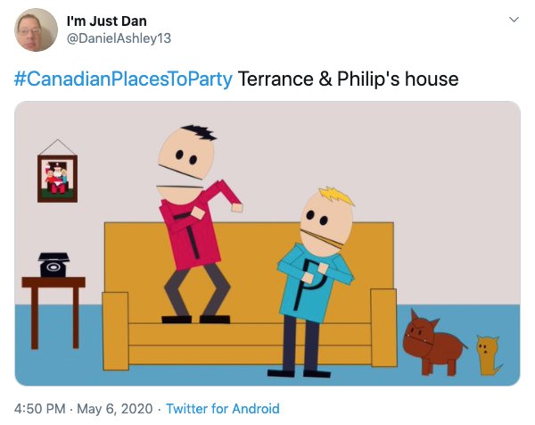 #CanadianPlacesToParty Tweets (23 pics)