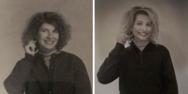 Women Recreating Their Mothers Old Photos (33 pics)