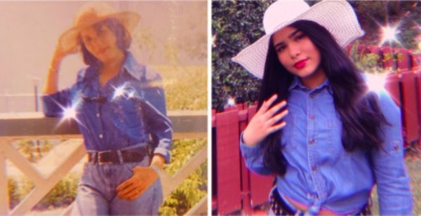 Women Recreating Their Mothers Old Photos (33 pics)