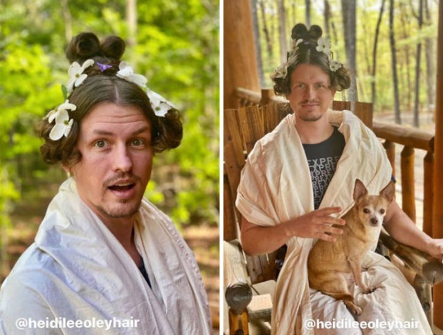 This Guy Has A Lot Of Quarantine Hairstyles (21 pics)