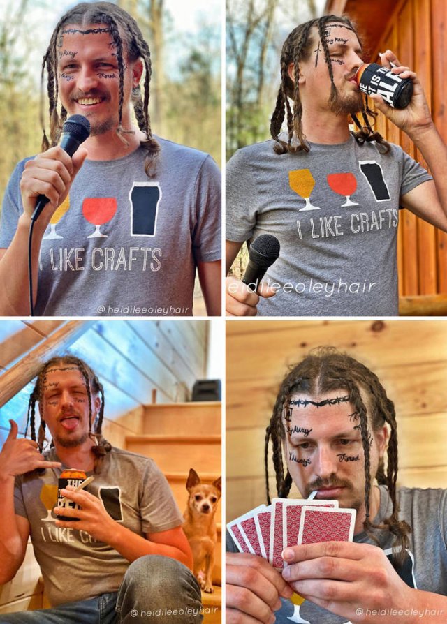 This Guy Has A Lot Of Quarantine Hairstyles (21 pics)
