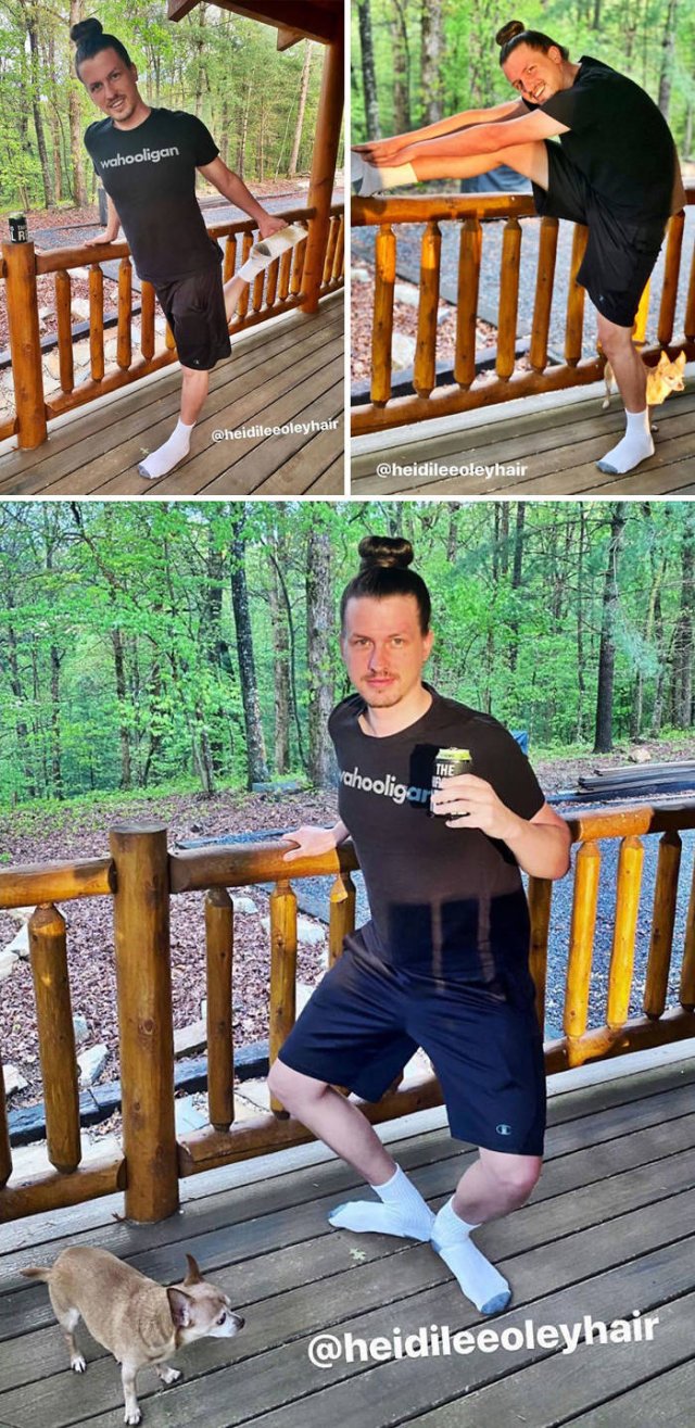 This Guy Has A Lot Of Quarantine Hairstyles (21 pics) This Guy Has A Lot Of Quarantine Hairstyles (21 pics)