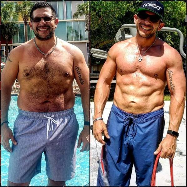 Men Show Their Great Weight Loss (20 pics)