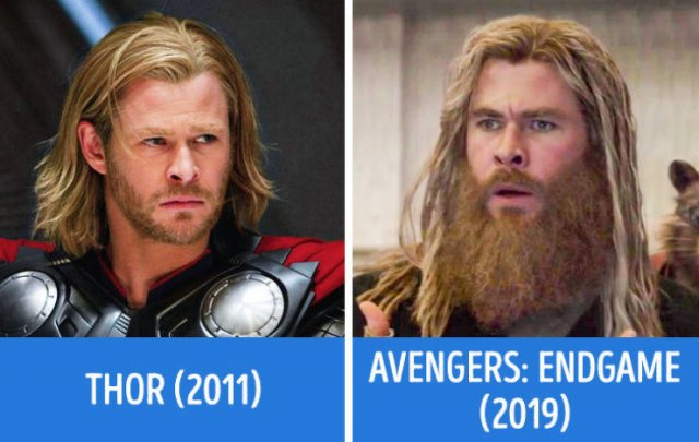 "Avengers" In Their First And Last Movies (21 pics)