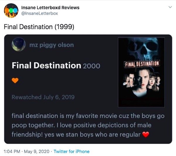 Letterboxd Fan Movie Reviews (35 pics)