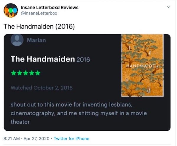 Letterboxd Fan Movie Reviews (35 pics)