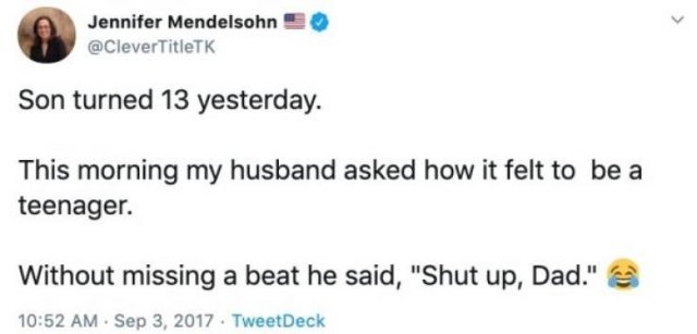 Raising Teenagers Tweets (20 pics)
