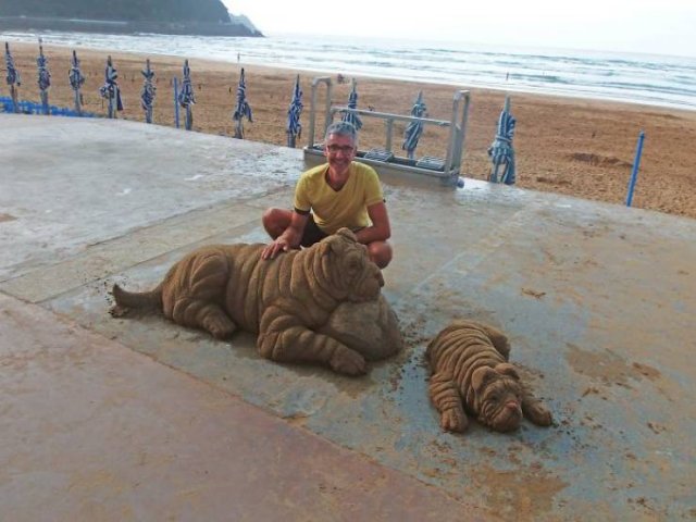 Sand Sculptures By Andoni Bastarrika (38 pics)