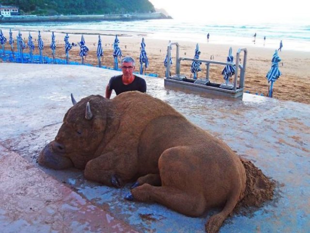 Sand Sculptures By Andoni Bastarrika (38 pics)