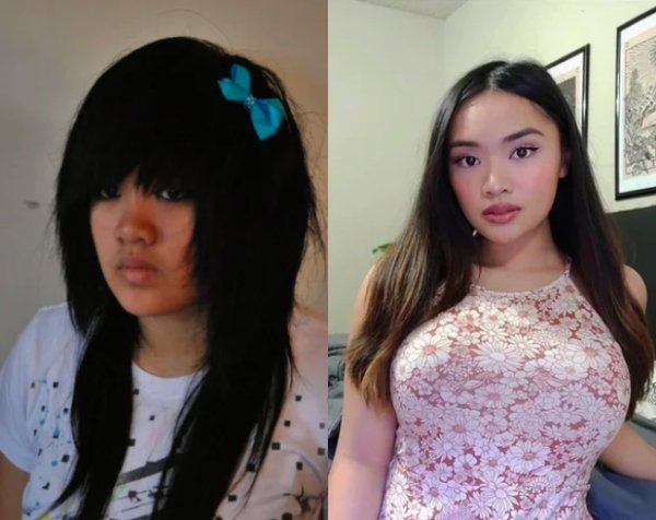 Girls Show Their Dramatic Changes (24 pics)