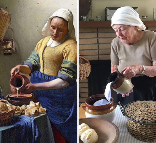 This 83-Year-Old Woman Does Art Recreation (17 pics)