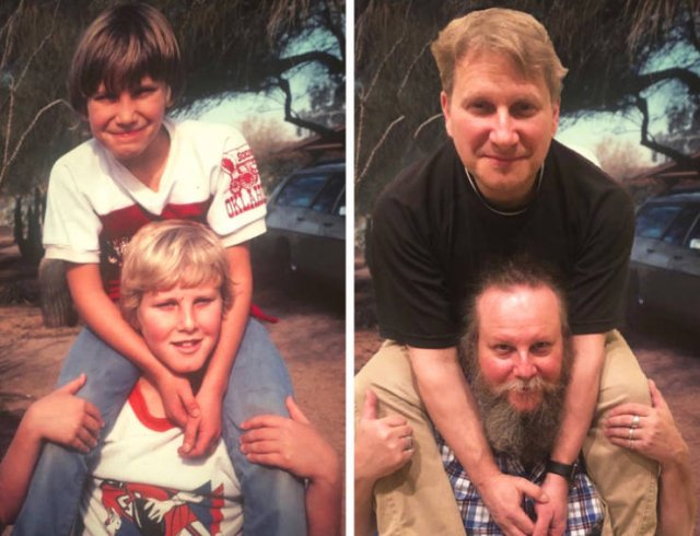People Recreate Their Old Photos (20 pics) People Recreate Their Old Photos (20 pics)