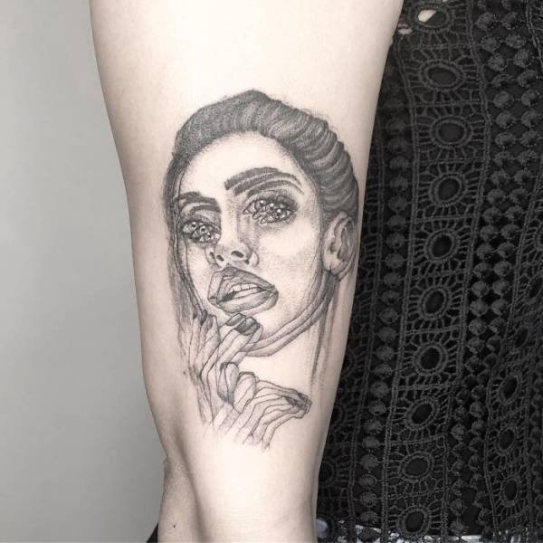 Blurred Tattoos By Yatzil Elizalde (23 pics)