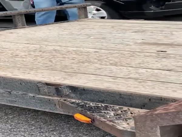 A Man Tried To Hit Some Protesters With An Hunting Bow
