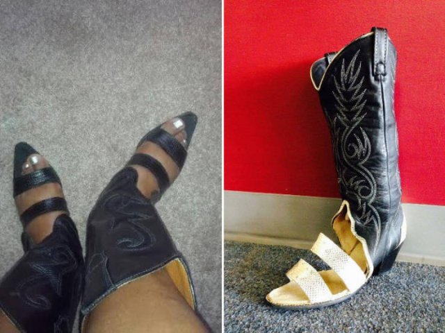 Weird Cowboy Boot Sandals Trend (21 pics)