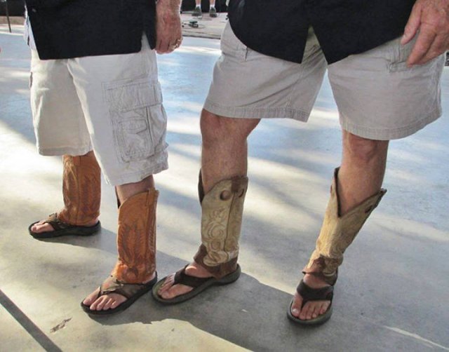 Weird Cowboy Boot Sandals Trend (21 pics)