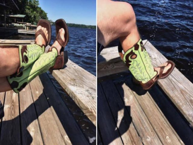 Weird Cowboy Boot Sandals Trend (21 pics)