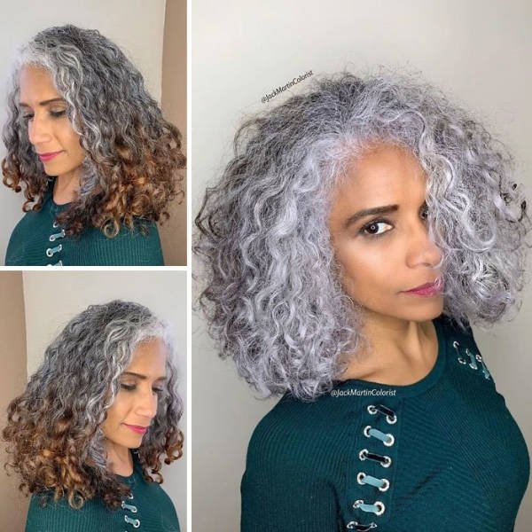 Great Gray Hair Hairstyles (35 pics)