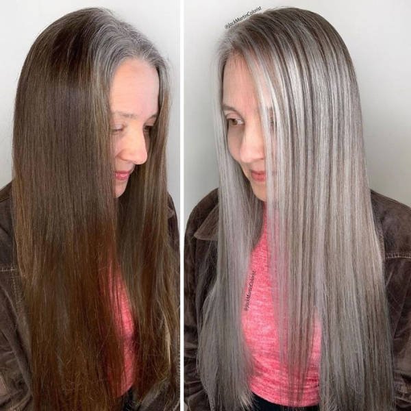 Great Gray Hair Hairstyles (35 pics)