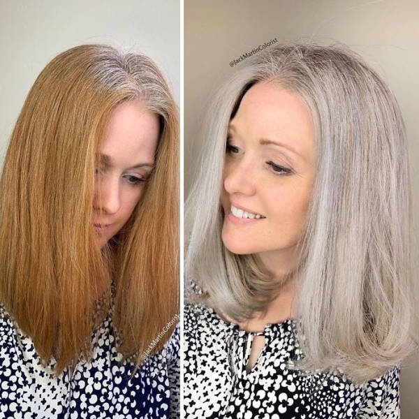 Great Gray Hair Hairstyles (35 pics)