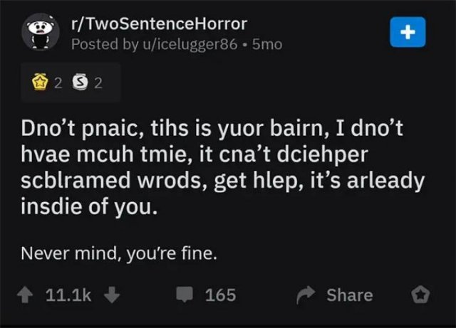 Two Sentence Horror (23 pics)