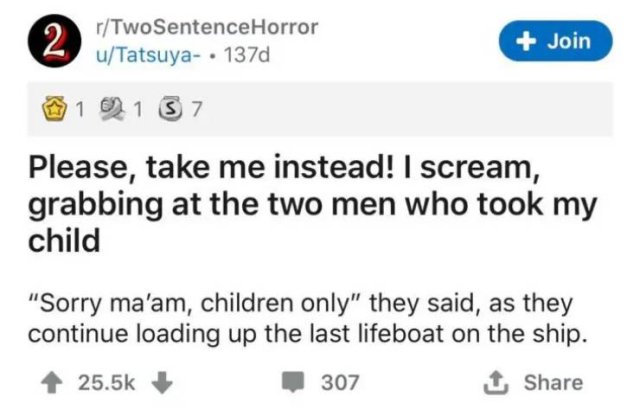 Two Sentence Horror (23 pics)