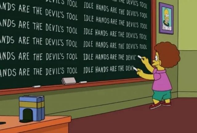 "Simpsons" Chalkboard (46 pics) "Simpsons" Chalkboard (46 pics)