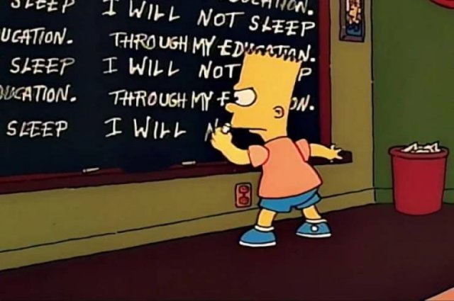 "Simpsons" Chalkboard (46 pics)