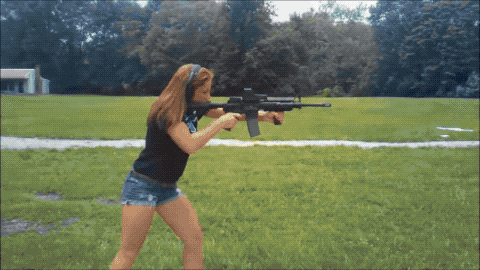 Girls And Guns (38 gifs)