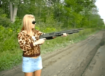 Girls And Guns (38 gifs)