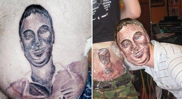 Face-Swapping Tattoos (28 pics)
