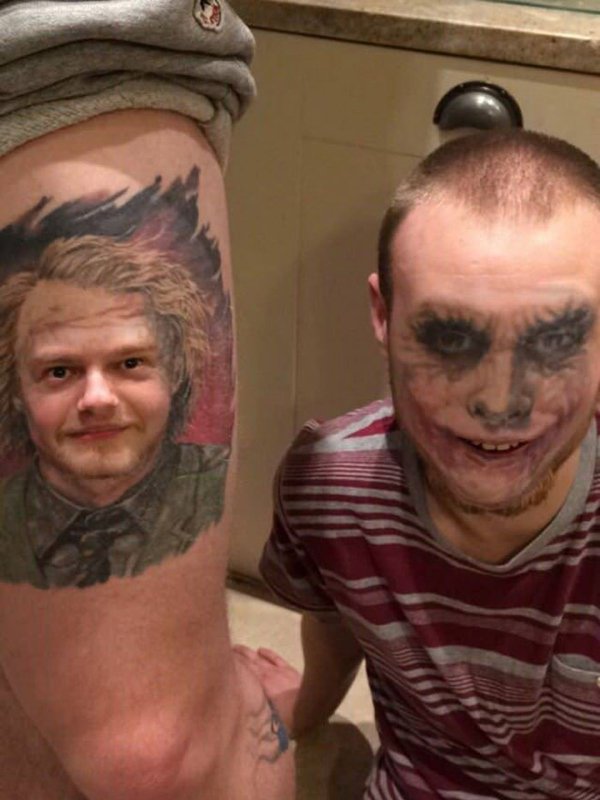 Face-Swapping Tattoos (28 pics)