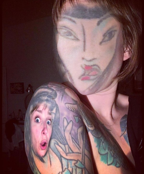 Face-Swapping Tattoos (28 pics)