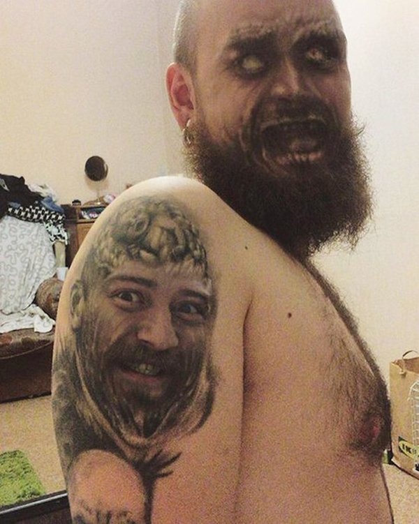 Face-Swapping Tattoos (28 pics)