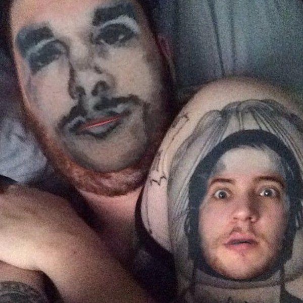 Face-Swapping Tattoos (28 pics)