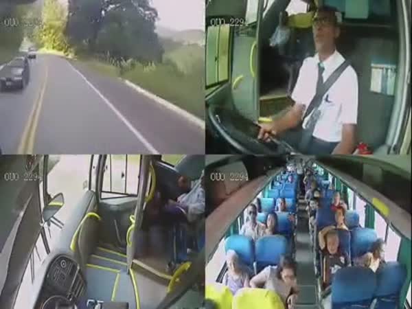 Bus Driver Prevents Accident