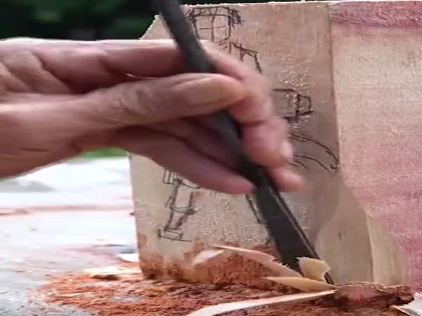 The Way He Carves The Wood