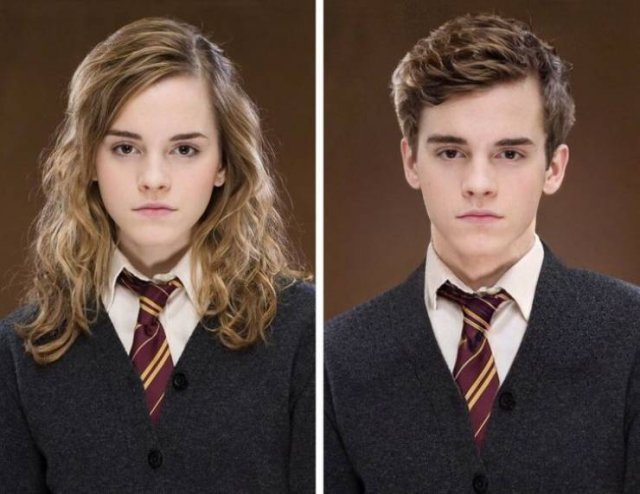 Celebrities And Movie Characters After A Gender Swap Filter (23 pics)