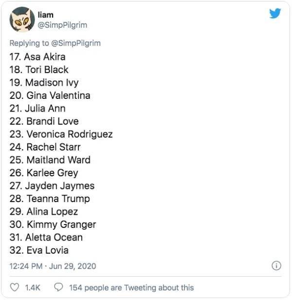 This Guy Ranked 370 Pornstars (24 pics)