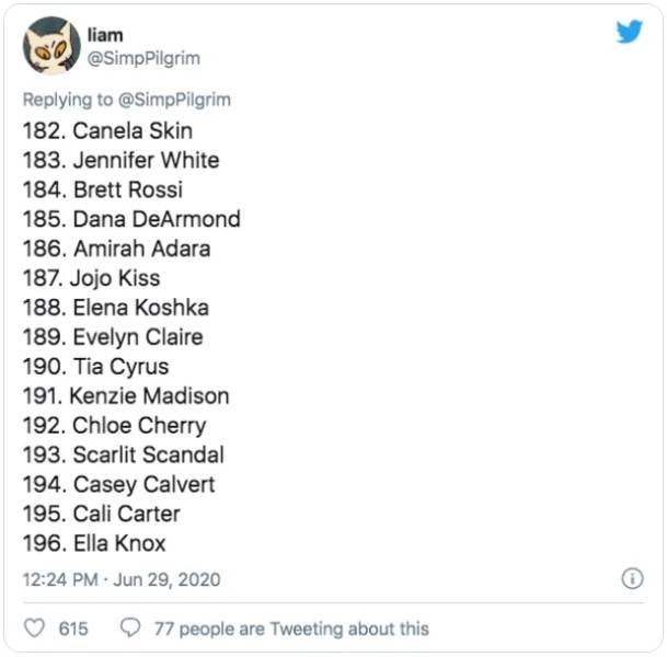 This Guy Ranked 370 Pornstars (24 pics)