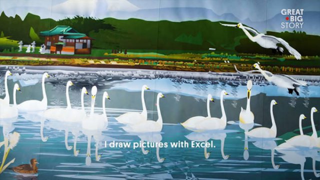 Microsoft Excel Paintings By Tatsuo Horiuchi (18 pics)
