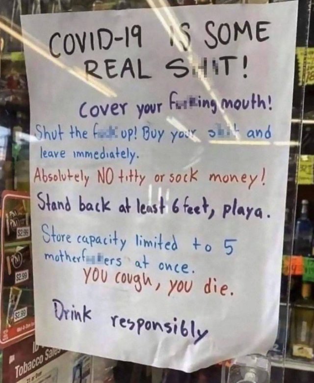 Quarantine Signs From Shops And Restaurants (22 pics)