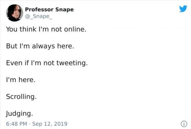 Professor Snape Tweets (29 pics)